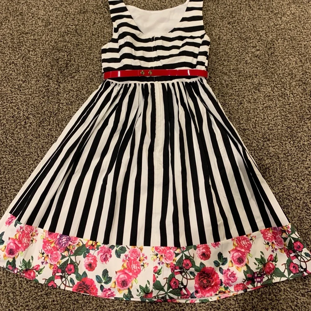 New ModCloth miss mix it belted dress! - Picture 6 of 7